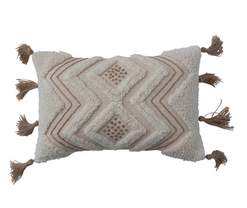 Cotton Slub Mini Lumbar Pillow