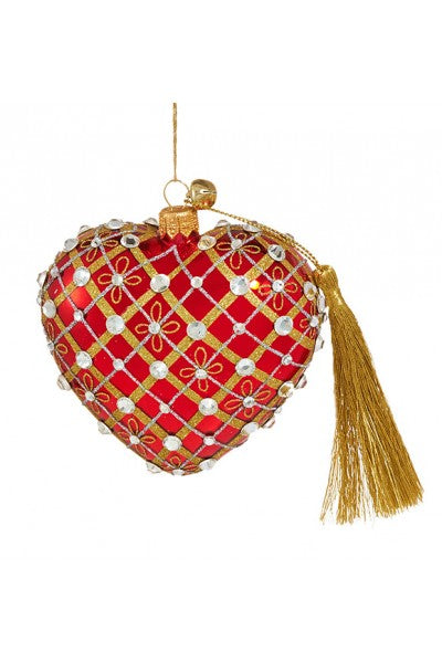 Golden Heart Ornament by JingleNog