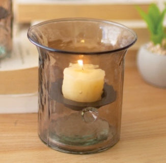 Smoked Recycled Glass Votive