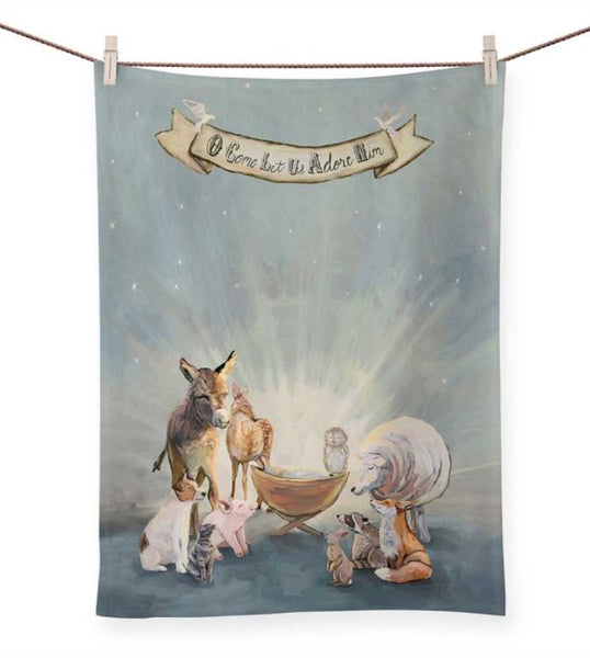 Holiday Eclectic Art Tea Towels