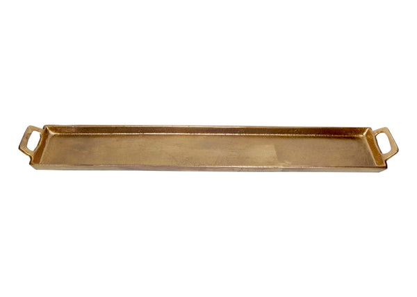 Antique Brass Tray with Handles