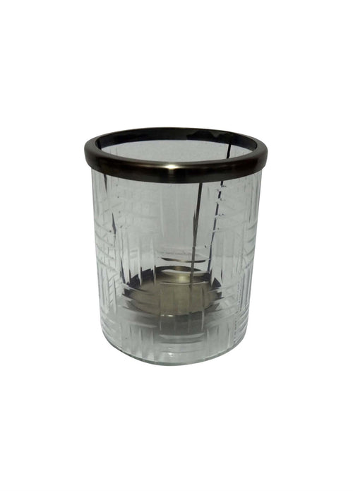 Etched Glass Hurricane