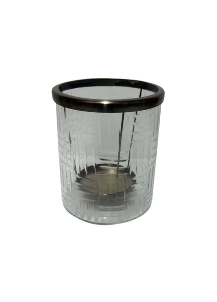 Etched Glass Hurricane