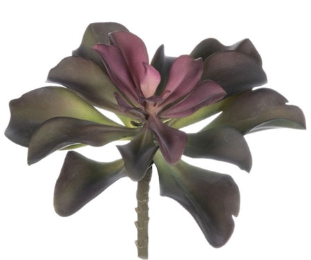 Matte Black/Purple Succulent Pick