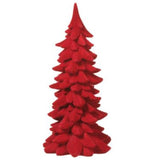 Flocked Red Tree