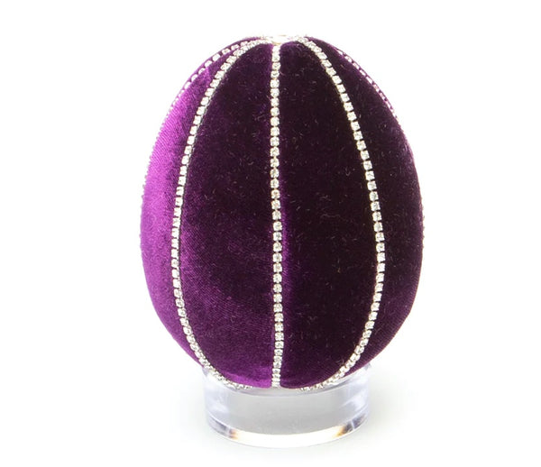 Small Crystal Velvet Eggs by Hot Skwash - Violet