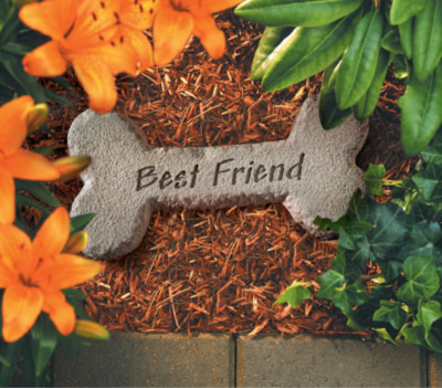 Best Friends Dog Bone Garden Stone