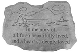 In Memory of a Life so Beautiful Garden Stone