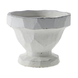 White Ceramic Compote Planter