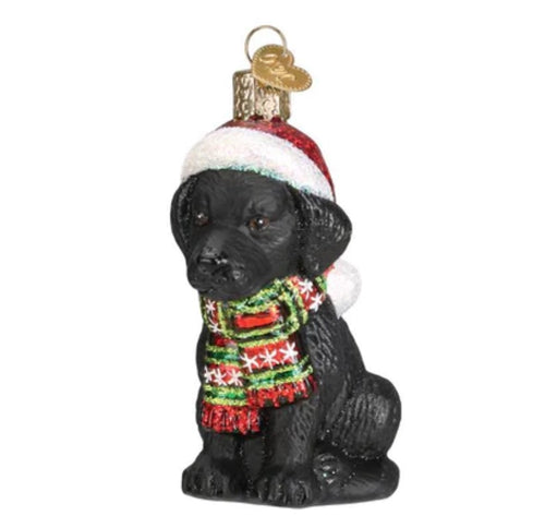 Holiday Black Labrador Puppy by Old World Christmas