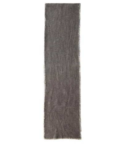 Charcoal Linen Table Runner