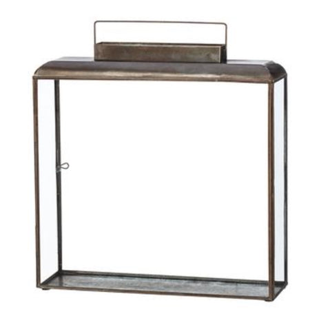 Frosted Candle Holders on Wooden Stands