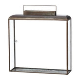 Flat Glass Iron Lantern