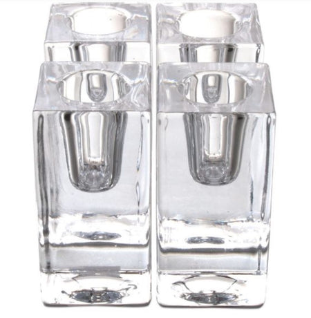 Ara Glass Star Tealight & Taper Holder