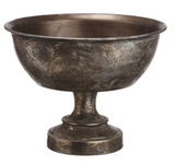 Antique Gray Metal Urn