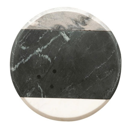 Mixed Marble Round Serving Tray