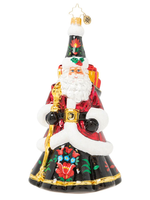 Festive Folk Santa by Christopher Radko