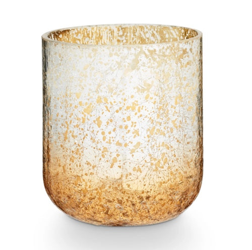 Small Radiant Glass Crackle Candle: 16 oz, 32 hour burn time