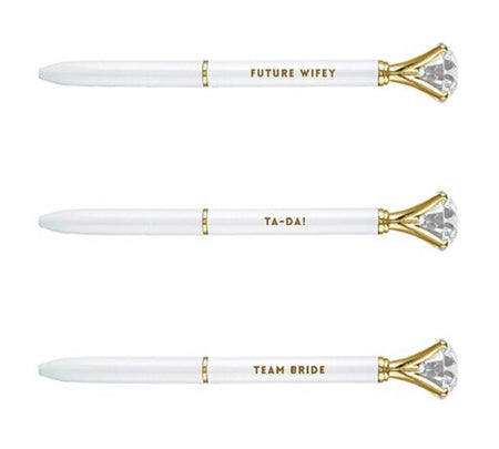 Ivory & Gold Gem Pens