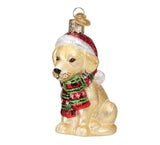 Holiday Yellow Labrador Puppy by Old World Christmas