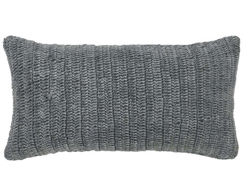 Rina Stone Gray Lumbar Pillow