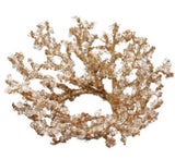 Gold Iced Twig Candle Ring - 3