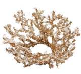 Gold Iced Twig Candle Ring - 3
