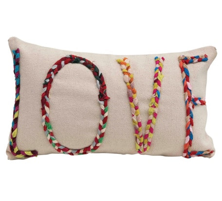 Love Chindi Fabric Pillow