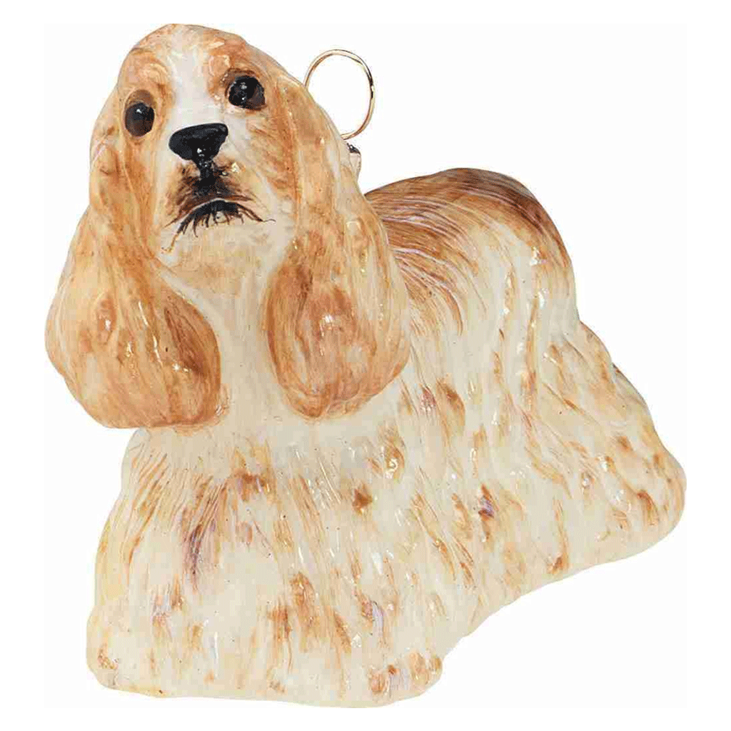 Cocker Spaniel Blonde Ornament