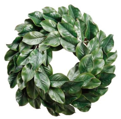 Deluxe Magnolia Leaf Wreath - 24"