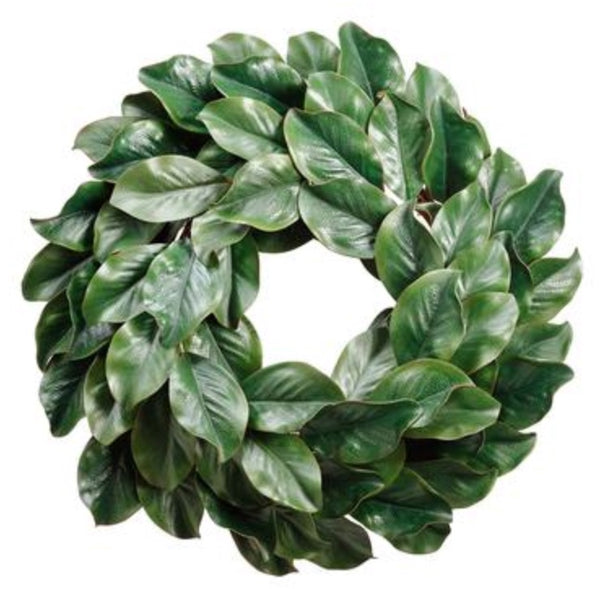Deluxe Magnolia Leaf Wreath - 24"