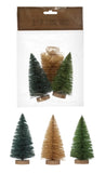 Mini Sisal Bottle Brush Tree Set