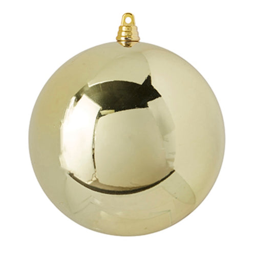 Gold Plastic Ball Ornaments