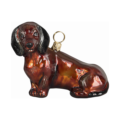 Dachshund - Red Sitting Ornament