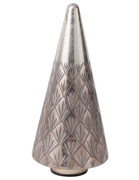 Embossed Two-Tone Mercury Glass Tree