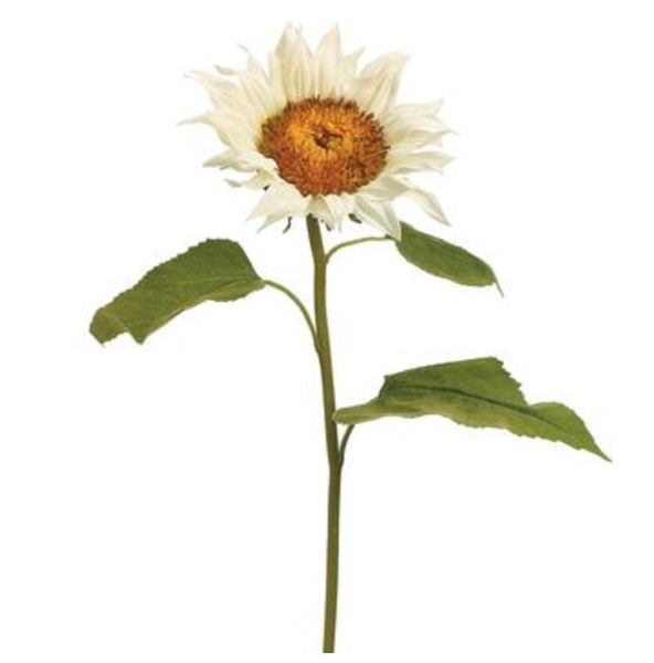 Sunflower Stem - 25" White