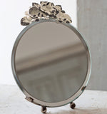 Vintage Floral Topped Mirror