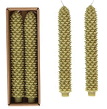 Unscented Pinecone Taper Candles - Tall