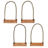 Leather Decanter Tag Set