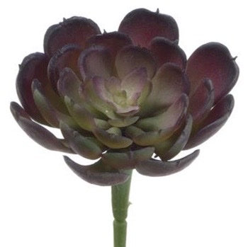 Matte Black/Purple Succulent Pick