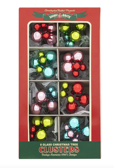 Shiny Brite - Christmas Confetti 1.75" Decorated Reflector Rounds