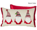 Holiday Gnome Lumbar Throw Pillow