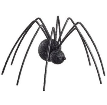 Black Glittered Spider
