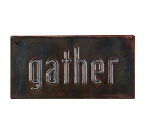 Gather Metal Box Sign