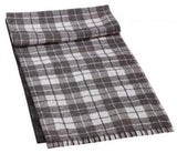 Shades of Gray Plaid Table Runner