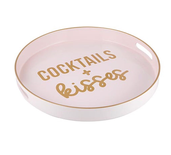Cocktails & Kisses Bar Tray