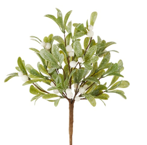 Glittered Mistletoe Pick