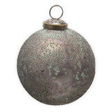Turquoise Textured Glass Ornament