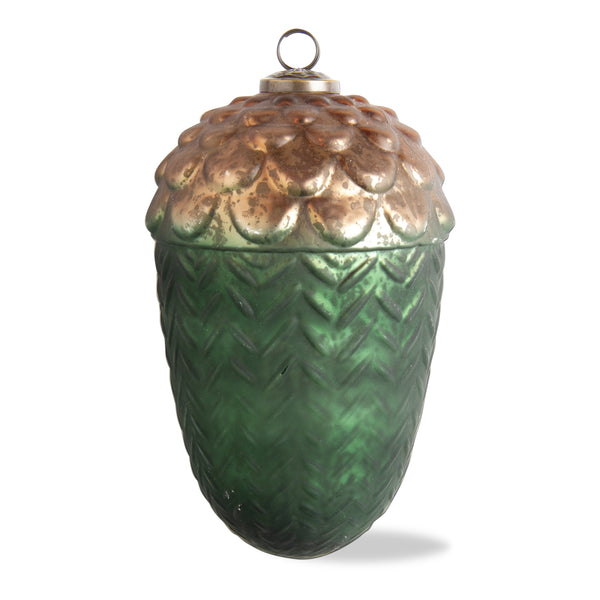 Green & Gold Acorn Ornaments