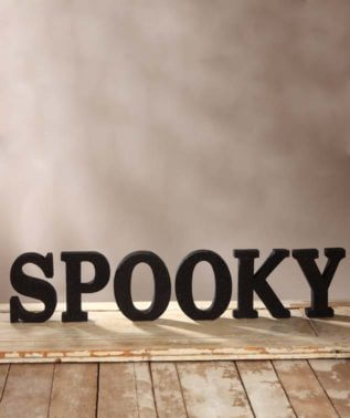 Spooky Glittered Letters